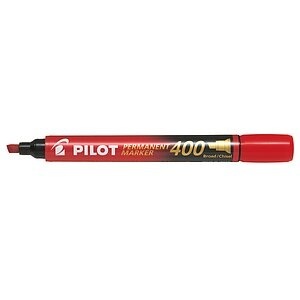 Pilot,  Pilot Permanent Marker 400, 4mm, Keilspitze, rot, SCA-400-R 