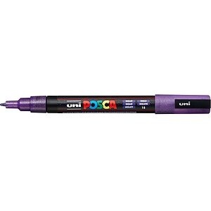 uni-ball, UNI-BALL Posca Marker 0.9-1.3mm PC-3ML VIOLE glitzer violett