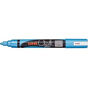 uni-ball,  uni-ball Chalk Marker, 1.8-2.5mm, Metallic blau, PWE-5M METALLIC BLUE 