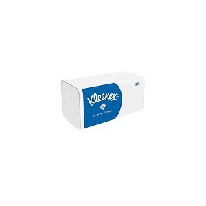 Kleenex, Kleenex Falthandtücher 6778 2-lagig M-falz Weiß 15 Stück à 124 Blatt, Kleenex Mainline Falthandtücher V-falz Weiss 2-lagig 6778 15 Pack à 124 Blatt
