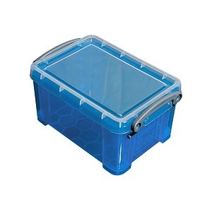undefined, Really Useful Boxes UB1-6, Usefulbox Kunststoffbox, 1,6lt, transparent blau, 68507206
