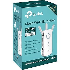 undefined, TP-LINK RE550 Netzwerk-Erweiterungsmodul Netzwerksender Weiß 10, 100, 1000 Mbit/s, TP-LINK RE550 - WLAN-Repeater (Weiss)