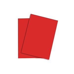 Papyrus, PAPYRUS Rainbow Papier FSC A4 88043132 intensivrot, 160g 250 Blatt