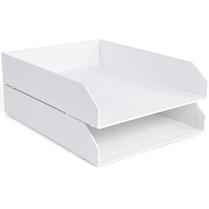 XXXLutz, XXXLutz Briefablage in , 789245501N , weiss , Papier, Karton , 23x31x6 cm , 004527038602, BIGSO BOX OF SWEDEN Briefablage 2er-Set 789245501N Hakan weiss 23x12x31