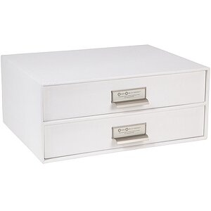 Bigso Box of Sweden, Bigso Box of Sweden Schubladenbox, Birger 2 Schubladen, weiss, 943145544, BIGSO BOX OF SWEDEN Schubladenbox 943145544 Birger 2 Schubladen weiss