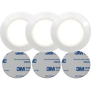 Star Trading, STAR TRADING Funktionslicht LED 12.357-29 weiss, selbstklebend 3 Stück, Star Trading Unterbauleuchte LED Nachtlicht, Ø 6.9 cm, Weiss
