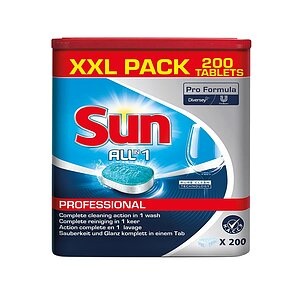 Sun, Sun Professional Spülmaschinentabs All in 1 200 Stück, Sun Professional Spülmaschinentabs All in 1 200 Stück