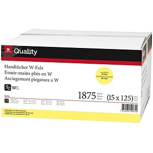 QUALITY, QUALITY Falthandtuch 2lg. 20,2x31,5cm 992830 weiss, W-Falz 15x125 Blat, QUALITY Falthandtuch 2lg. 20,2x31,5cm 992830 weiss, W-Falz 15x125 Blatt