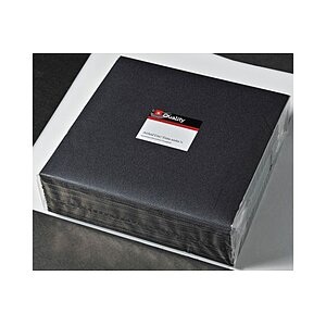 QUALITY, Quality Servietten Airlaid, 40cm x 40cm, schwarz, 991970, (50 Stück), 
