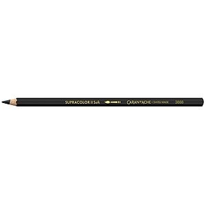Caran d'ache, CARAN D'ACHE Farbstifte Supracolor 3,8mm 3888.009 schwarz