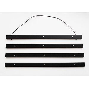 DEBEX, DEBEX Posterleisten 21x2cm LBMG schwarz, magnetisch, Debex Posterleisten, 21cm x 2cm, schwarz, magnetisch, LBMG