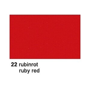 Ursus, URSUS Tonzeichenpapier A3 2174022 130g. rubinrot 100 Blatt