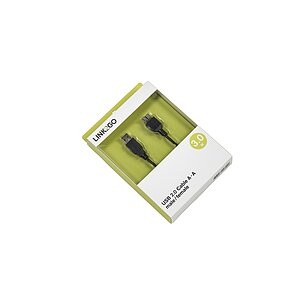 Link2Go, LINK2GO USB 2.0 Cable, A-A US2111MBB male/female, 3.0m
