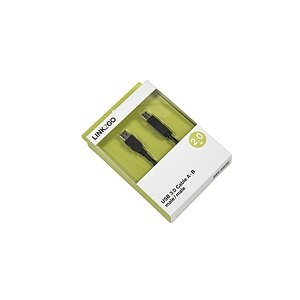 Link2Go, LINK2GO USB 3.0 Cable A-B US3213KBB male/male, 2.0m