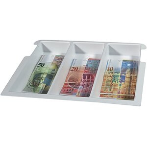 Rieffel, RIEFFEL Geldkassetten Einsatz 7NOTENFAC 28,6×23×4,6cm 3-te, RIEFFEL Geldkassetten Einsatz 7NOTENFAC 28,6×23×4,6cm 3-teilig
