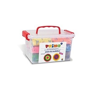 undefined, Primo 298ED24GF Blau, Braun, Grün, Rot, Gelb, Morocolor Softknete Primo Koffer, assortiert, 298ED24, (24 x 100g)