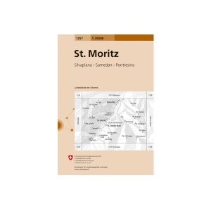 Landeskarte der Schweiz St. Moritz