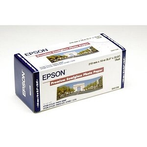 Epson, EPSON Premium Semigloss Photo Paper S041336 251 g, Rolle 210mm x 10m, Epson Premium Semigloss Photo Papier, 210mm x 10m, 251g, C13S041336