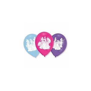 Princess, Princess - 6 Ballone Prinzessin - Zufallsfarbe, Amscan Luftballon Princess 6 Stück, Latex