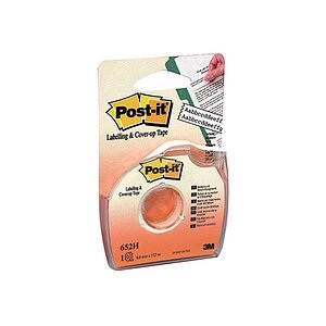 POST-IT, POST-IT Abdeck- und Beschriftungsband 652-H weiss 8mmx17.7m, 3M Post-it Abdeck- und Beschriftungsband, weiss, 8mm x 17.7m, 652-H