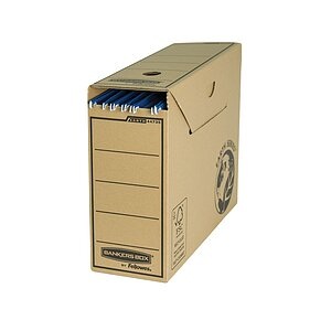 Bankers Box, Fellowes Hängemappenbox Bankers Box® Earth, f. DIN A4 Dokumente, mit Klappe, 10 St., FELLOWES Archivschachtel A4 4473501 Earth Series 273x120x325mm