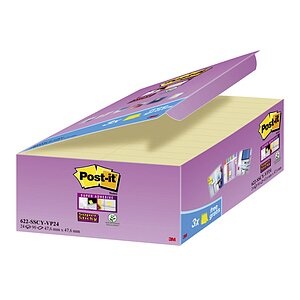 POST-IT, POST-IT Haftnotizen Z-Notes 48x48mm 622-SY24 Super Sticky Promo 24x90