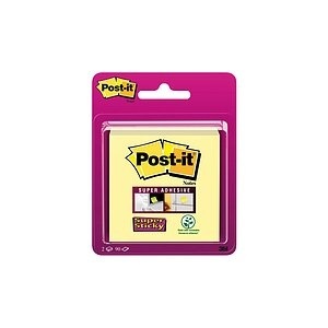 POST-IT, POST-IT Super Sticky Notes 76x76mm 6922SS-CY gelb 2 Stück, 