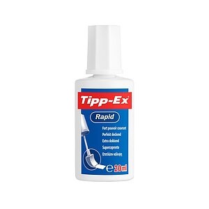 undefined, TIPP-EX Korrekturfluid Rapid 20ml 885.9932 schnelltrocknend weiss, Tipp-Ex Korrekturfluid Rapid 20ml, 885.9932 schnelltrocknend weiss, 885.9932