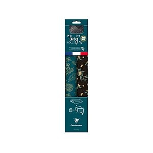 Clairefontaine, CLAIREFONTAINE Tiny Rolls Set schwarz/blau 223889C 5x0.35m inkl. Band, CLAIREFONTAINE Tiny Rolls Set schwarz/blau 223889C 5x0.35m inkl. Band