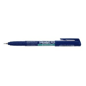 Pentel, PENTEL Super Fine Green Label 0,4mm NMF50-CO blau, Pentel Super Fine Green Label, 0,4mm, blau, NMF50-CO