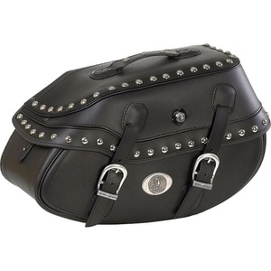 H&B Ledersatteltaschenpaar Buffalo Custom 60 Liter schwarz