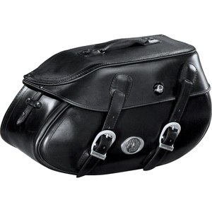 H&B Ledersatteltaschenpaar Buffalo 60 Liter schwarz