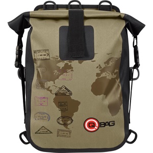 QBag Sturzbügeltaschenpaar wasserdicht 01, 32 Liter sand/sch