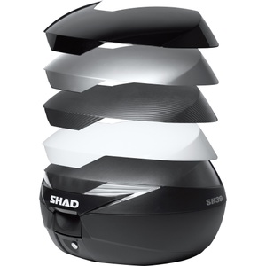 Shad, Shad Deckelcover für SH39 Topcase unlackiert, Shad Deckelcover für SH39 Topcase unlackiert