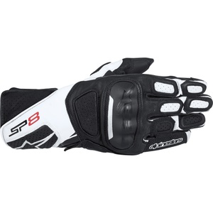 Alpinestars, Alpinestars SP-8 V2 Lederhandschuh weiß Herren Größe 3XL, 