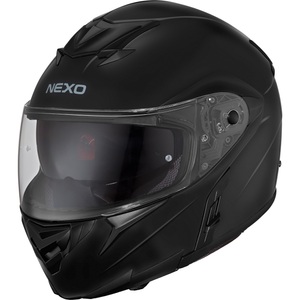 Nexo, Nexo Klapphelm Fiberglas Travel II Motorradhelm matt schwarz Größe M, Nexo Klapphelm Fiberglas Travel II mattschwarz M