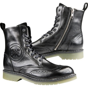 John Doe, John Doe Sixty Budapest Damen Stiefel Motorradstiefel schwarz Größe 40, John Doe Sixty Budapest Damen Stiefel schwarz 40