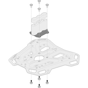 SW-MoTech, SW-MoTech QUICK-LOCK Adventure-Rack Adapter für Rotopax, 