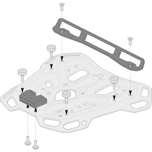 SW-MoTech, SW-MoTech QUICK-LOCK Adventure-Rack Adapter für Shad SH48-SH, SW-MOTECH QUICK-LOCK Adventure-Rack Adapterkit für Shad SH48-SH58
