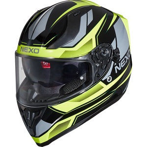 Nexo, Nexo Integralhelm Sport II Motorradhelm gelb Größe XS, 
