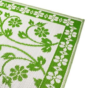 Moderne Hausfrau, Moderne Hausfrau Outdoor-Wende-Teppich, grün, 