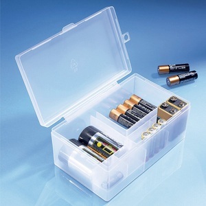 undefined, Batterien-Aufbewahrungs-Box, Transparent, Batterie-Box
