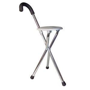 Rehaforum Medical Alu-Gehstock mit Sitzfläche