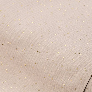 buttinette, Musselin/Doppel-Gaze mit Glitzerdruck 