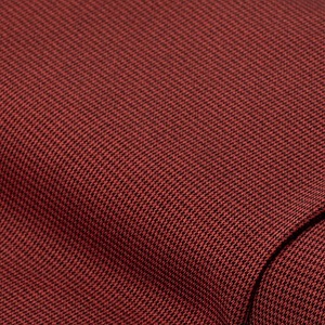 undefined, Webstoff "Hahnentritt", rot/schwarz