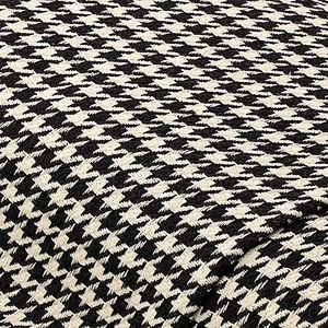 undefined, Webstoff "Hahnentritt", schwarz-weiss