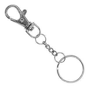 undefined, Schlüsselanhänger mit Karabiner, 25 mm, 4 Stück, Schlüsselanhänger mit Karabiner, 25 mm, 4 Stück