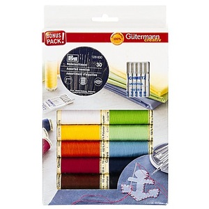 Gütermann, Gütermann Nähgarn-Set inkl. Nähnadeln, Gütermann Nähgarn-Set inkl. Nähnadeln