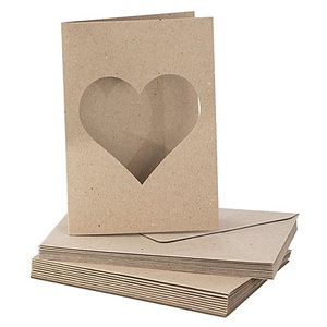 buttinette, Recycling-Passepartoutkarten, Herz, A6 / C6, 10 Stück, Recycling-Passepartoutkarten, Herz, A6 / C6, 10 Stück