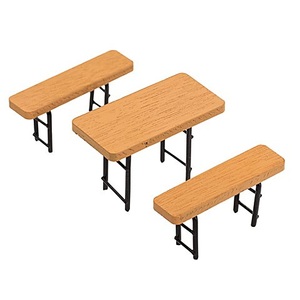 undefined, Miniatur Biertisch-Garnitur, 3-teilig, Miniatur Biertisch-Garnitur, 3-teilig